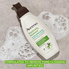 Aveeno hypoallergenic formula bottle emphasizes gentle, sulfate-free cleansing.