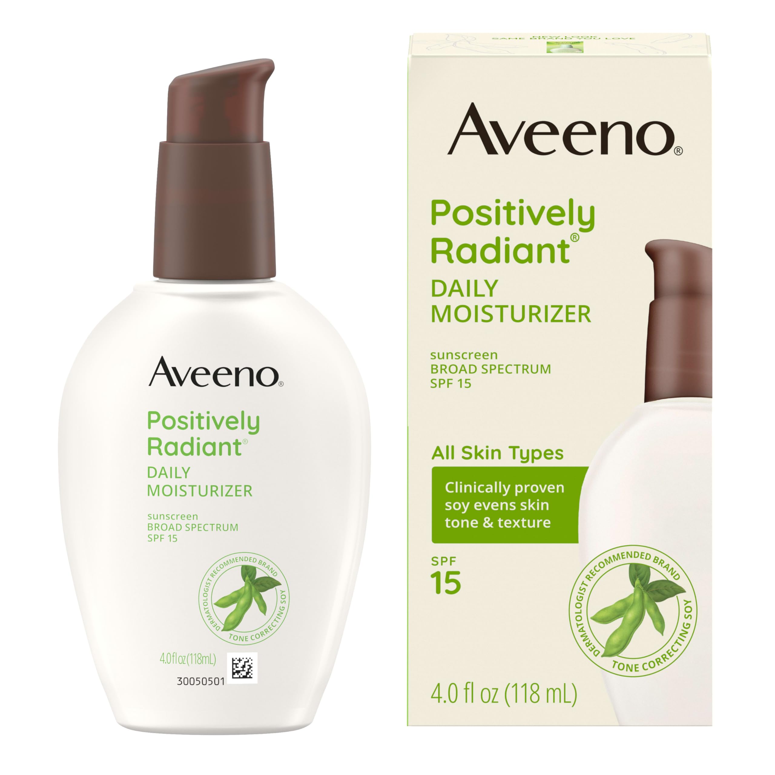 Aveeno hypoallergenic, non-comedogenic formula suitable for sensitive skin