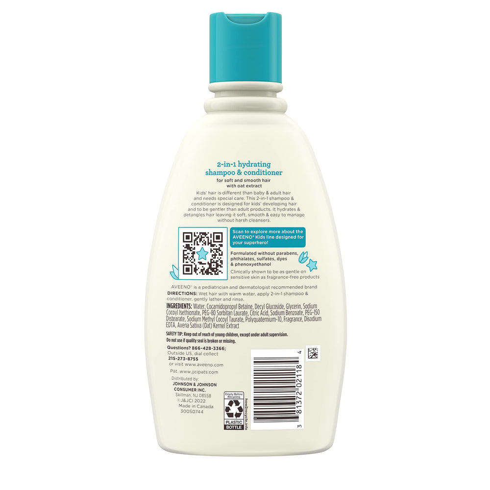 Aveeno Kids 2-en-1 limpieza suave del cabello delicado