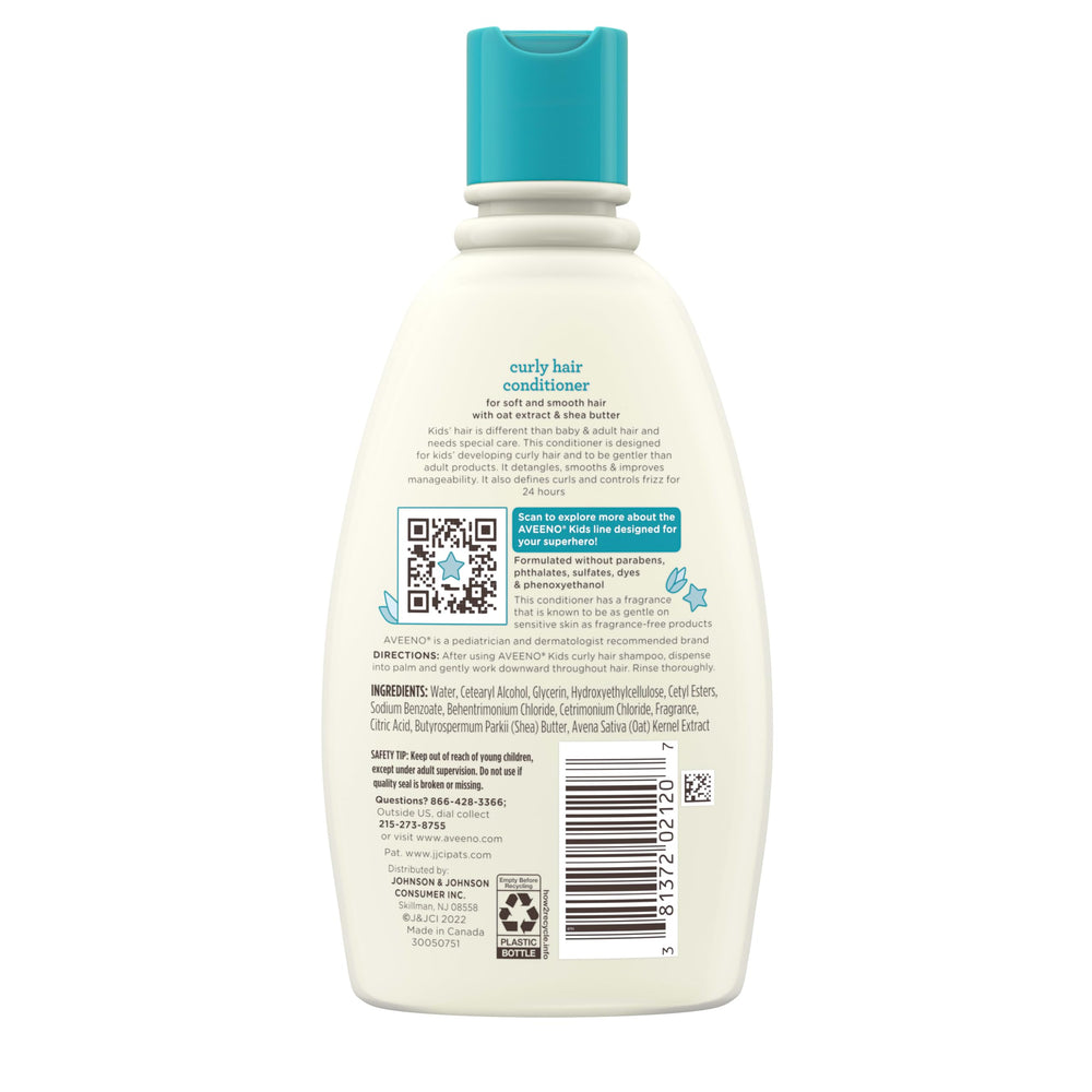 Product in a bathroom setting ready for use with Aveeno Kids Conditioner.