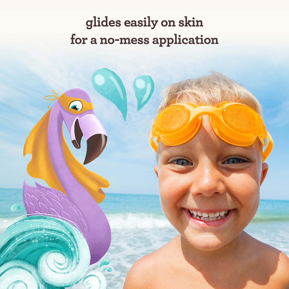 Resistente al agua y sudor hasta 80 minutos en Aveeno Kids