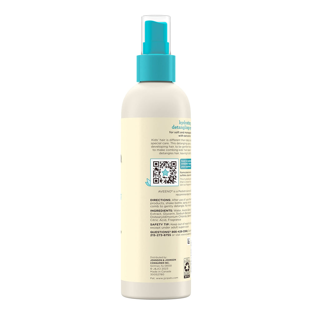 Fragancia suave de Aveeno Kids Desenredante Hidratante para piel sensible