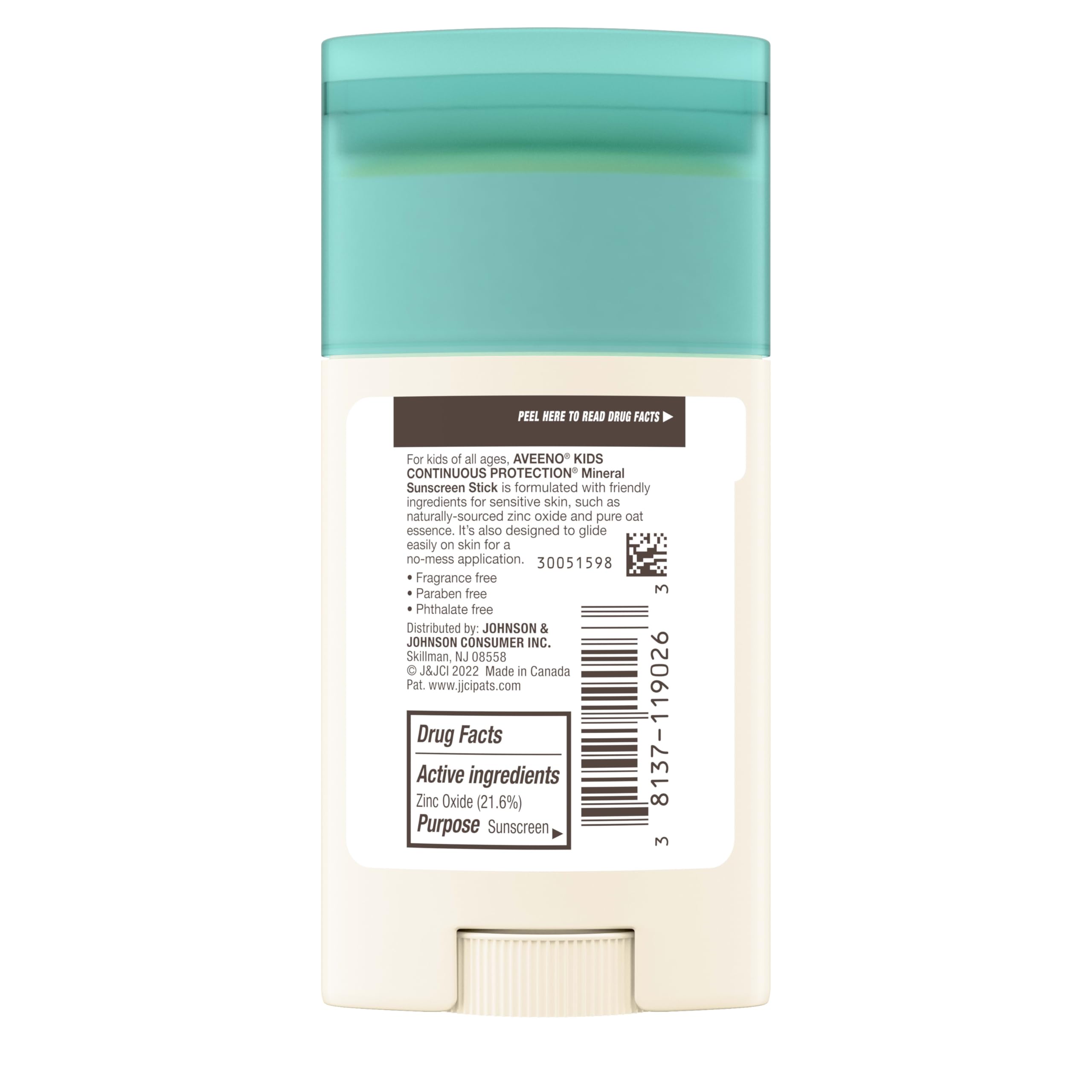 Uso diario de Aveeno Kids para niños, práctico y seguro