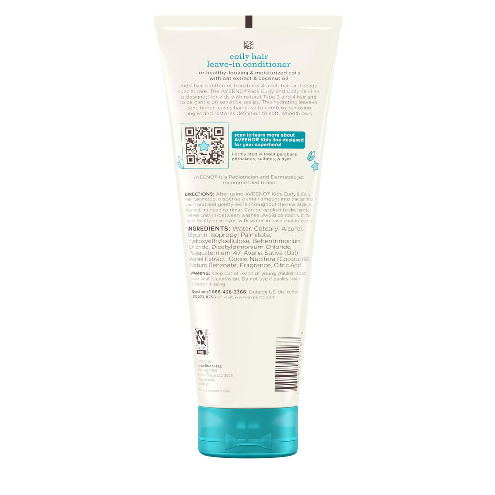 Uso entre lavados para refrescar rizos con Aveeno Kids