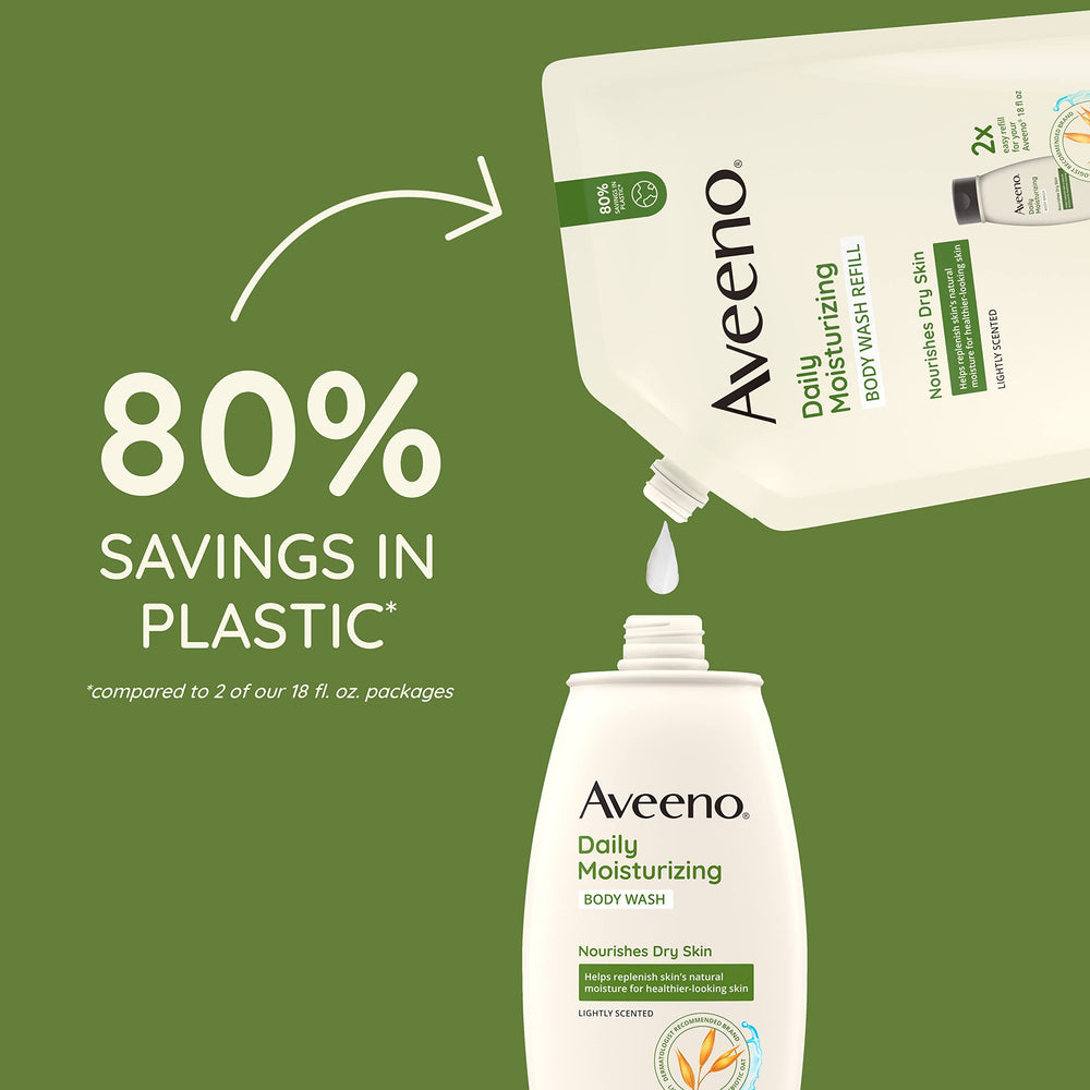 Aveeno lavado diario, limpieza diaria suave para hombres y mujeres