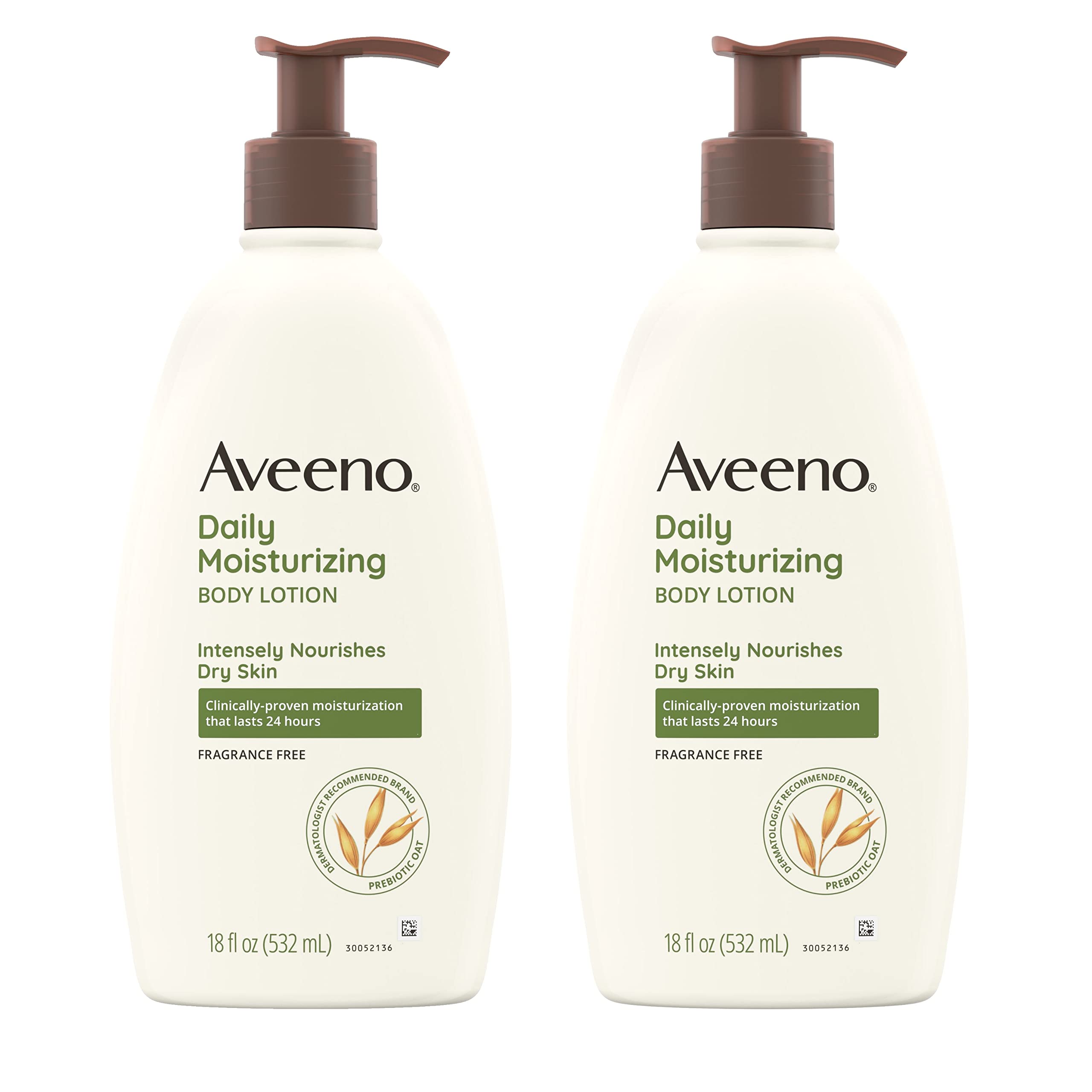 Aveeno Loción hidratante diaria en envase de 18oz, hidratación duradera