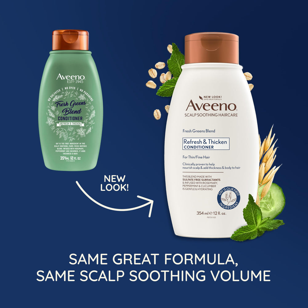 Acondicionador Aveeno, aplicación suave para cabello fino y manejable