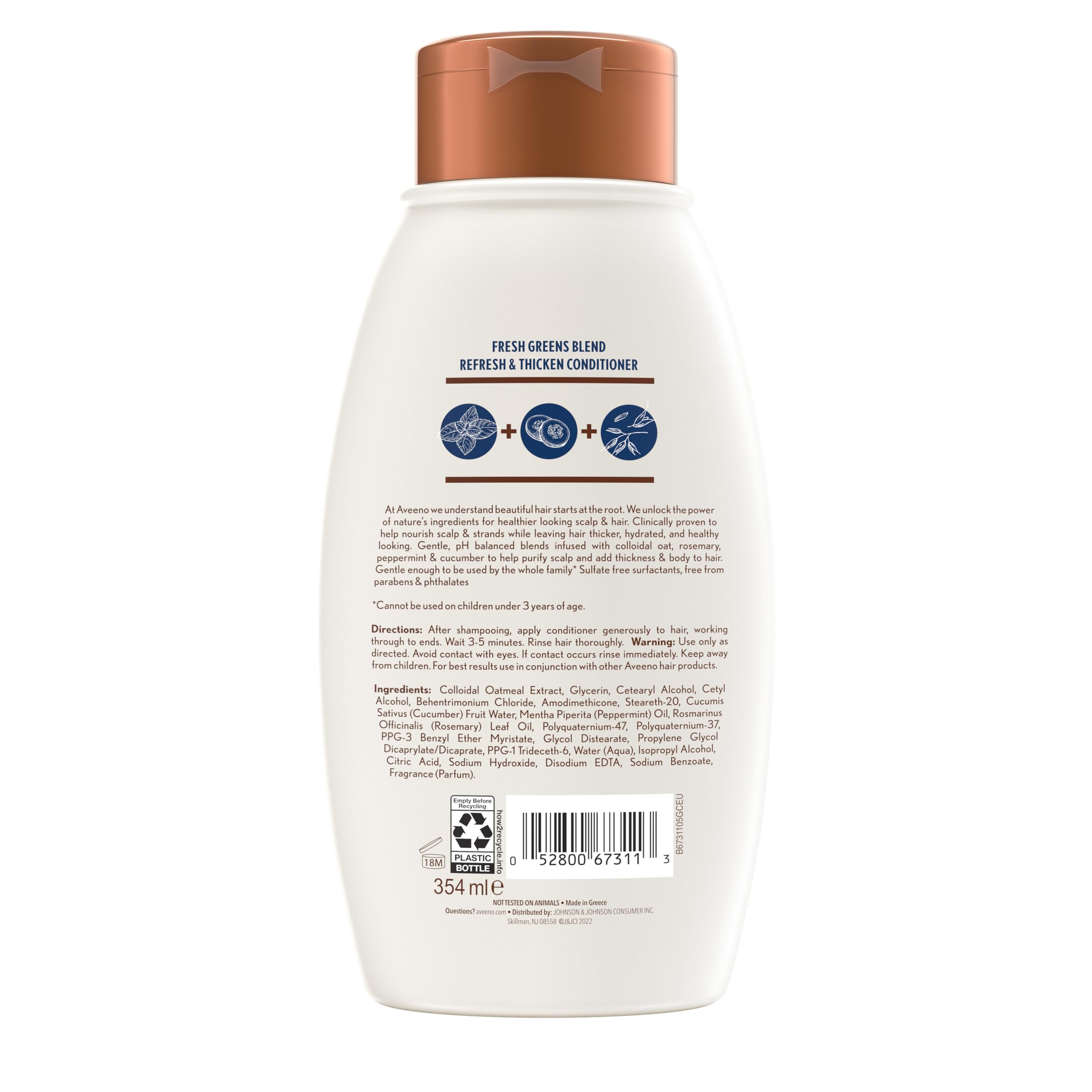 Aveeno, colección para el cuidado suave del cuero cabelludo