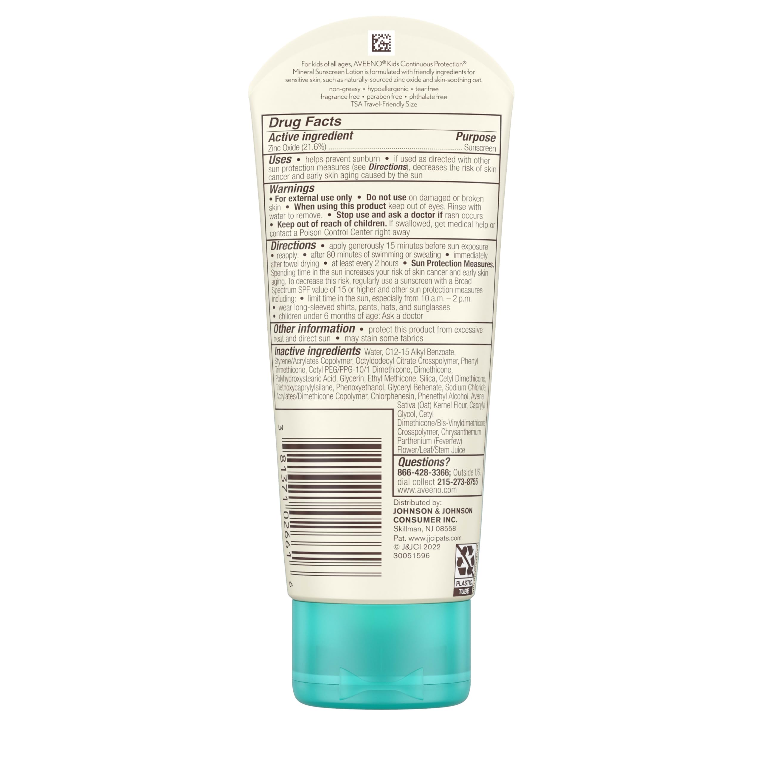 Aveeno Kids proteccion diaria para rostro y cuerpo