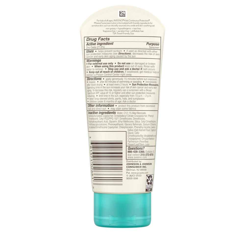 Aveeno Kids proteccion diaria para rostro y cuerpo