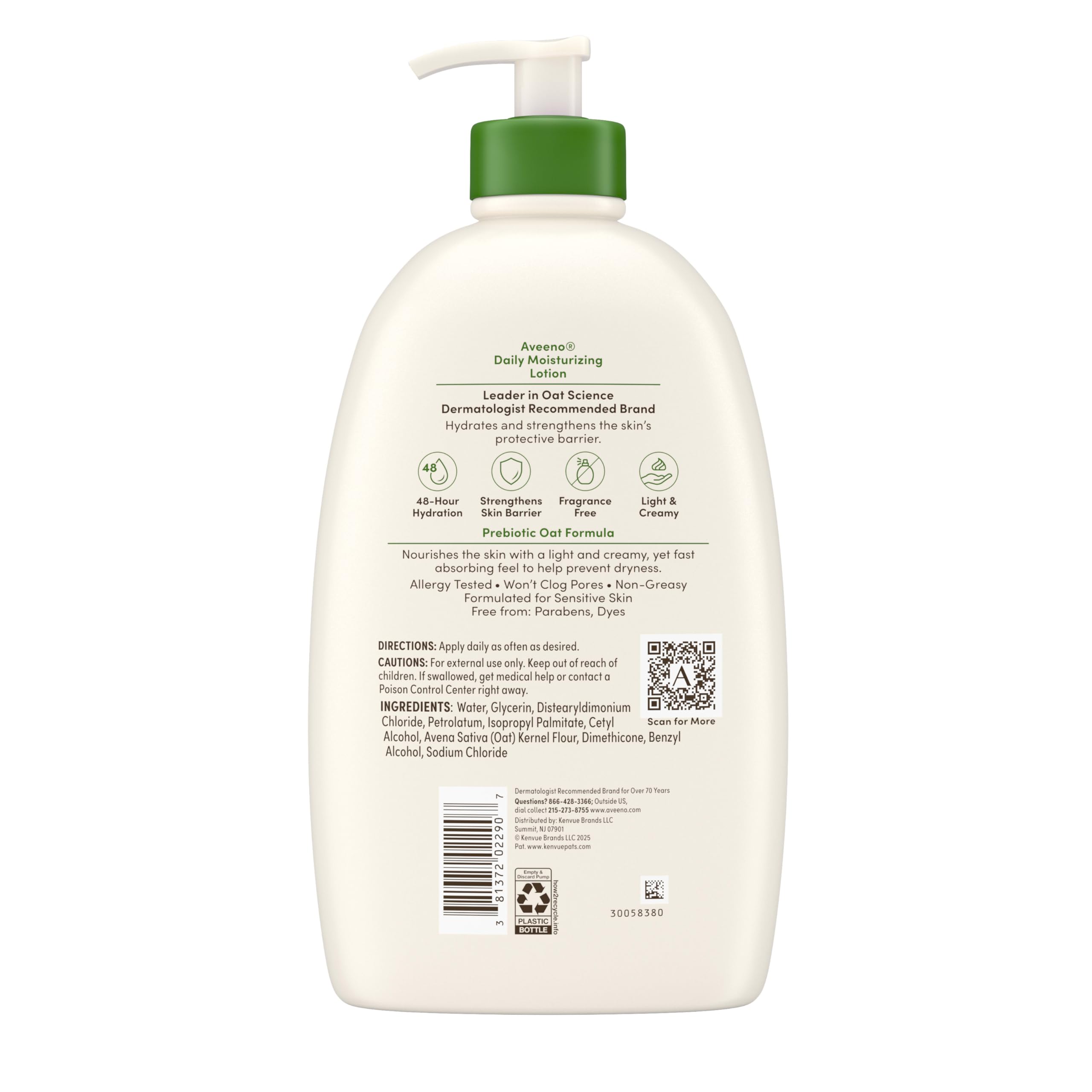 Crema no grasa que no obstruye poros, adecuada para piel sensible.