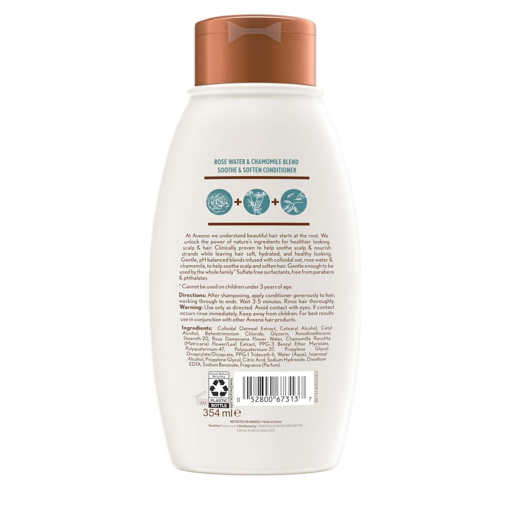 Nutrición de raíces a puntas para cabello equilibrado con Aveeno.