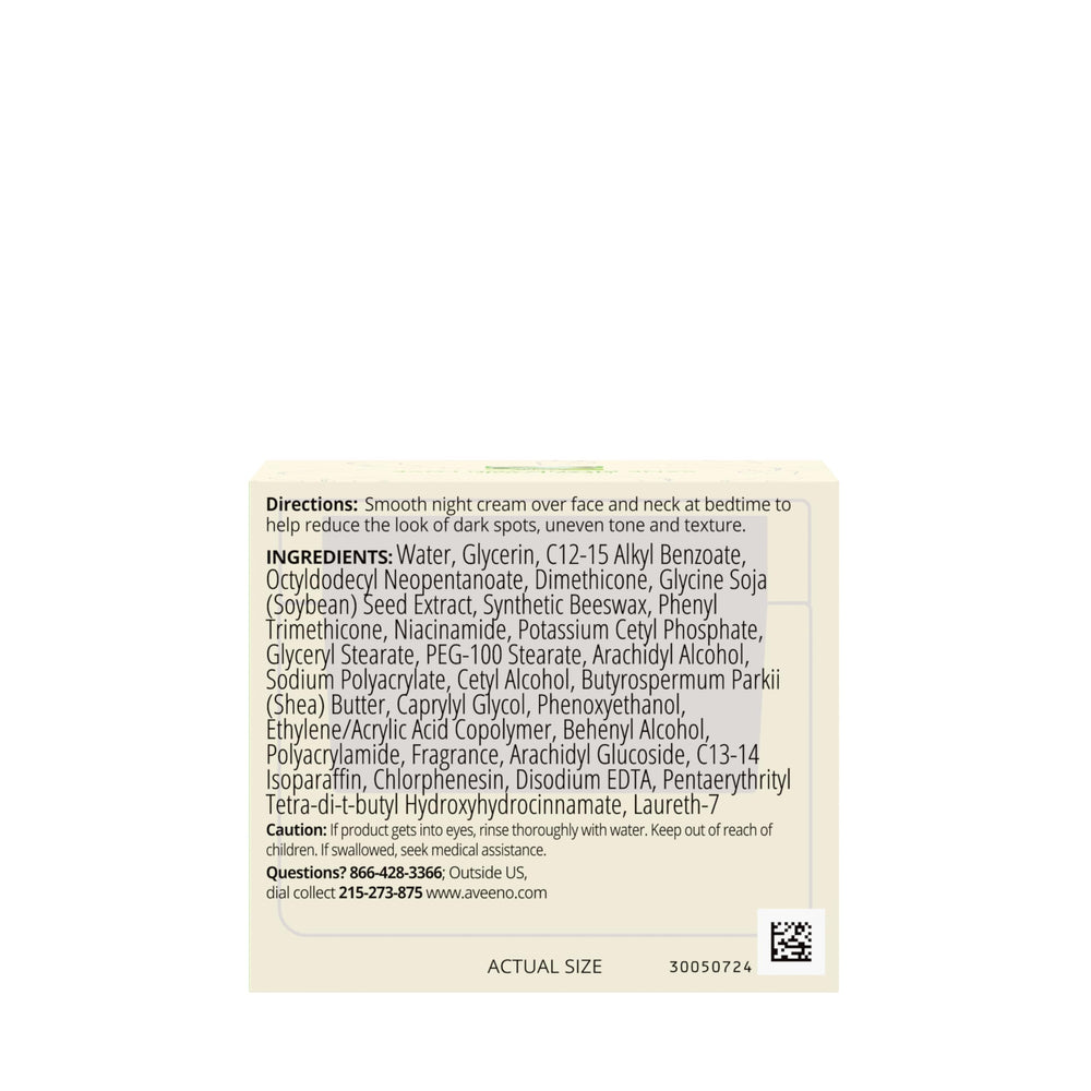 Aveeno oil-free formula label emphasizes suitability for sensitive skin