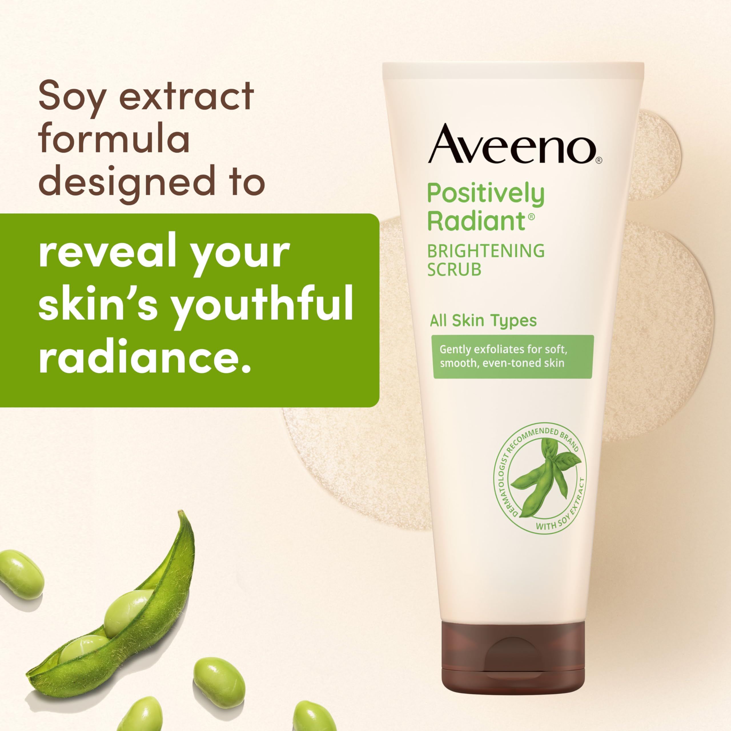 Creamy Aveeno face wash lather on skin for cleansing and smooth feel
