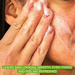 Aveeno Positively Radiant soy extract closeup highlighting moisture benefits for brighter skin.