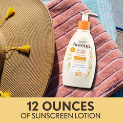 Aveeno Protect + Hydrate SPF60 oil-free formula for sensitive skin.