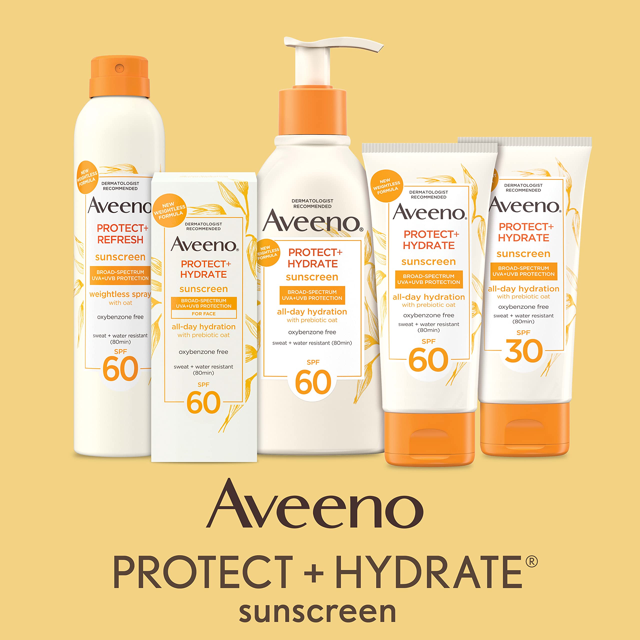 Aveeno Protect + Hydrate, textura ligera que se absorbe rápido.