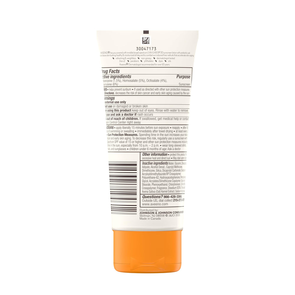 Aveeno Protect + Hydrate, no deja residuos grasos al extenderse.