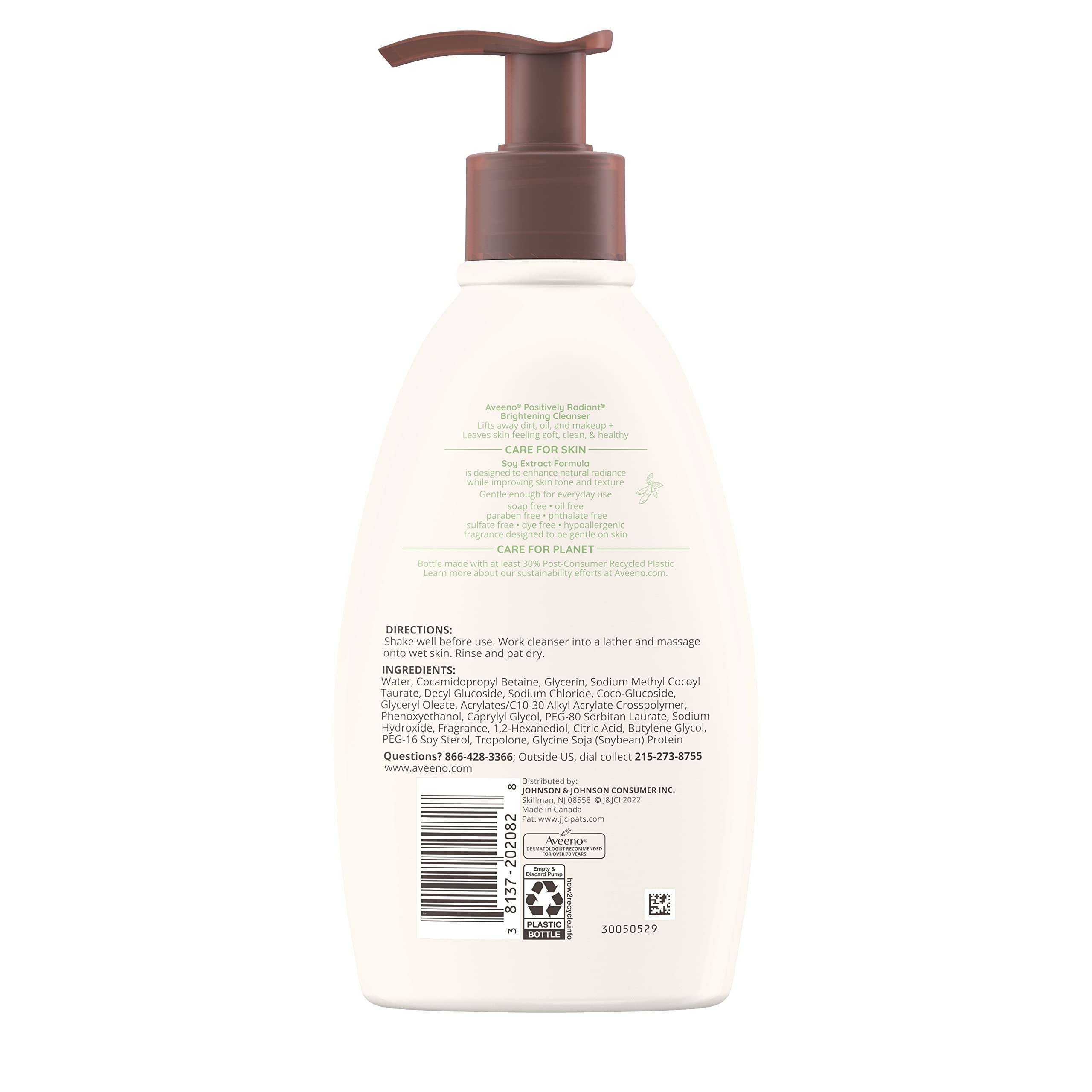 Rutina diaria de Aveeno para una limpieza facial suave
