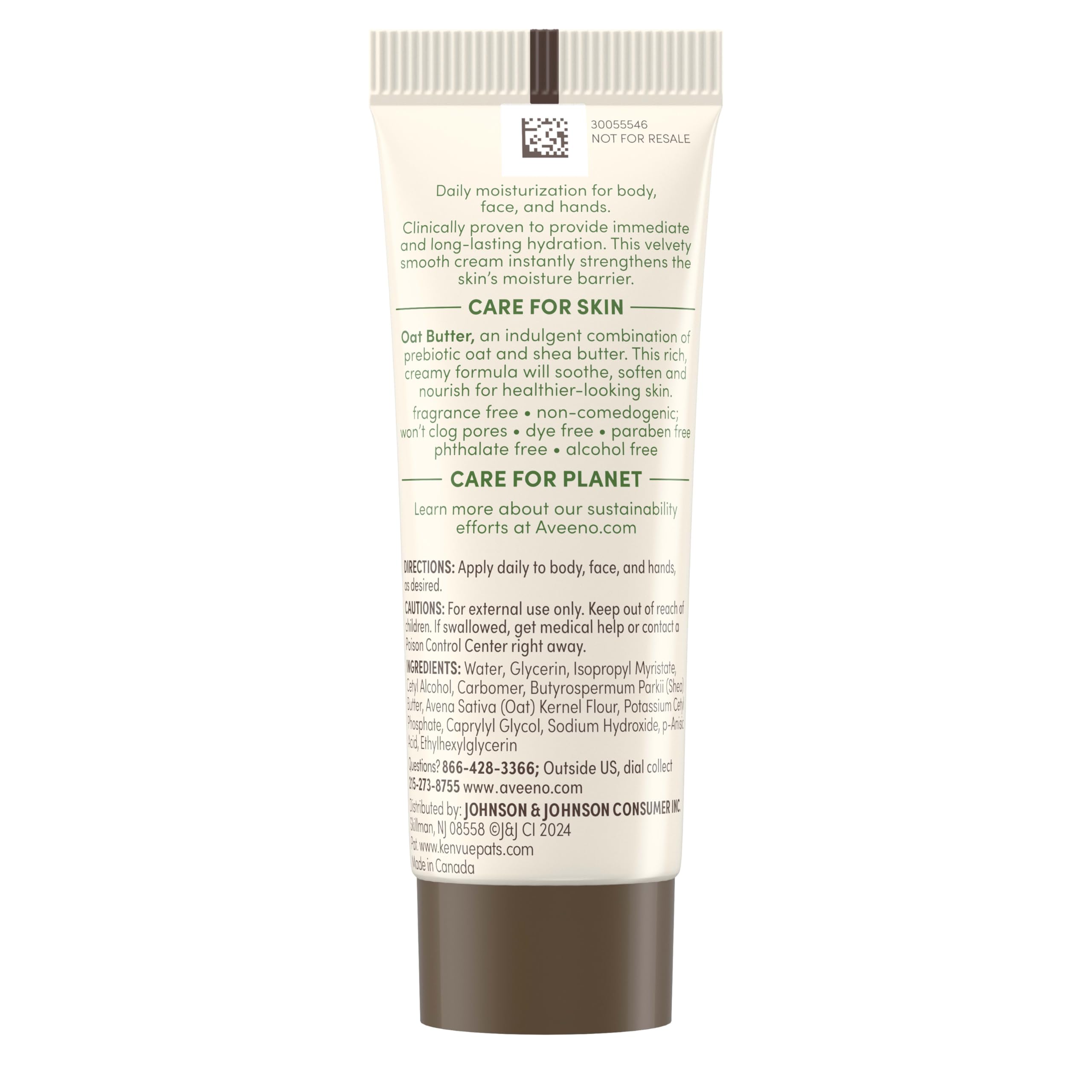 Aveeno sensitive skin bundle front display showing two products