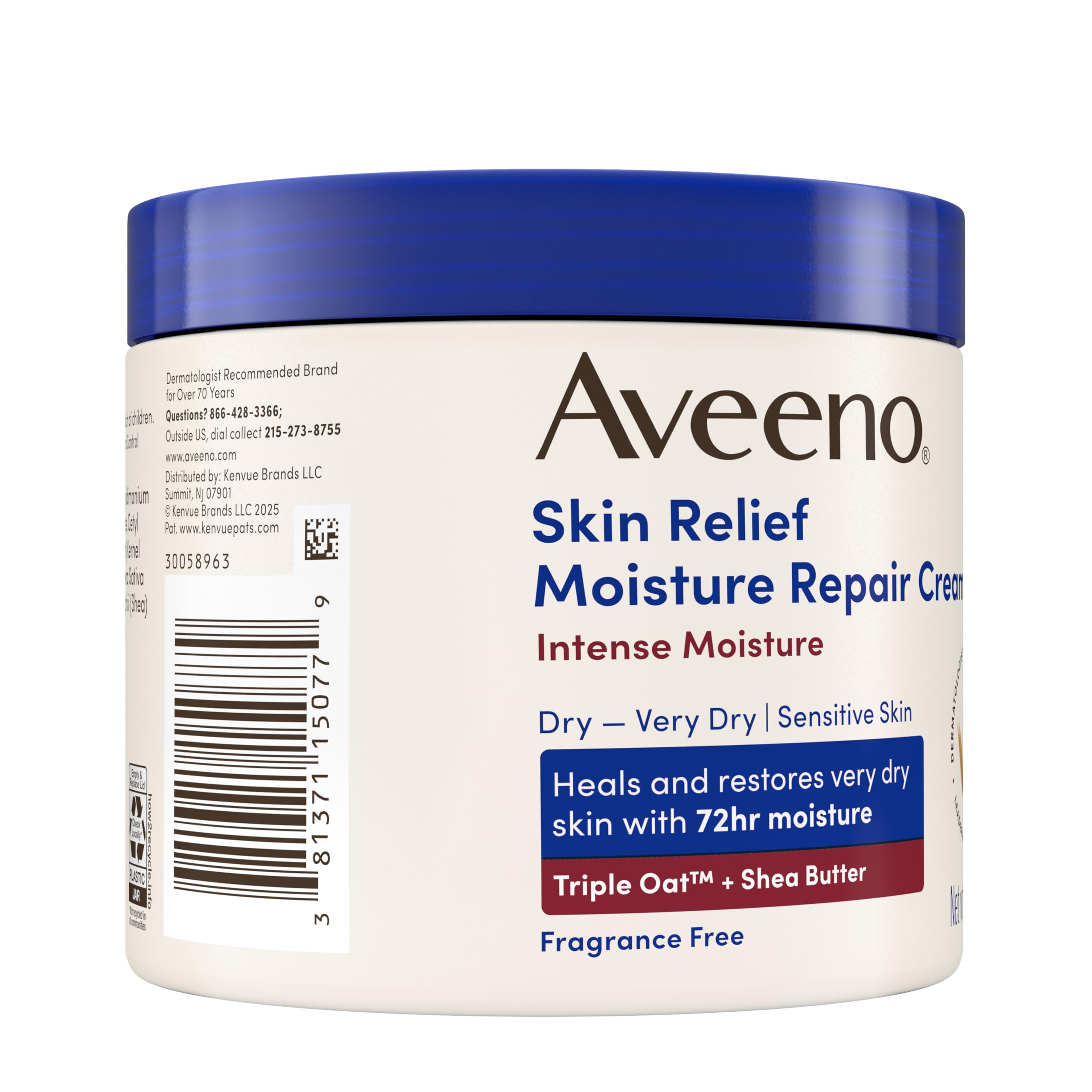Sin fragancia, ideal para piel sensible, Aveeno.