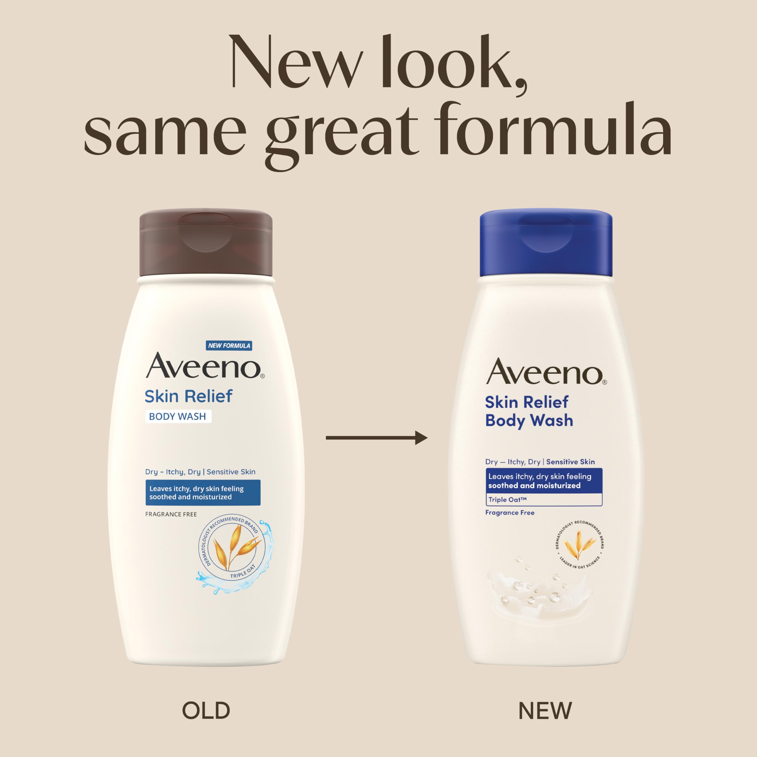 Aveeno Skin Relief Body Wash rich lather demonstrating soothing cleansing for itchy, dry skin.
