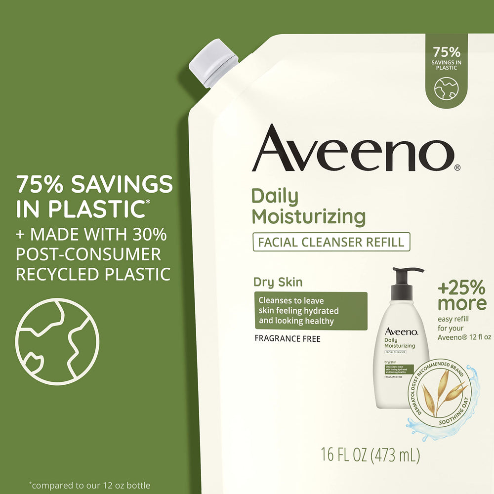 Textura de Aveeno sin fragancia, ideal para piel sensible.