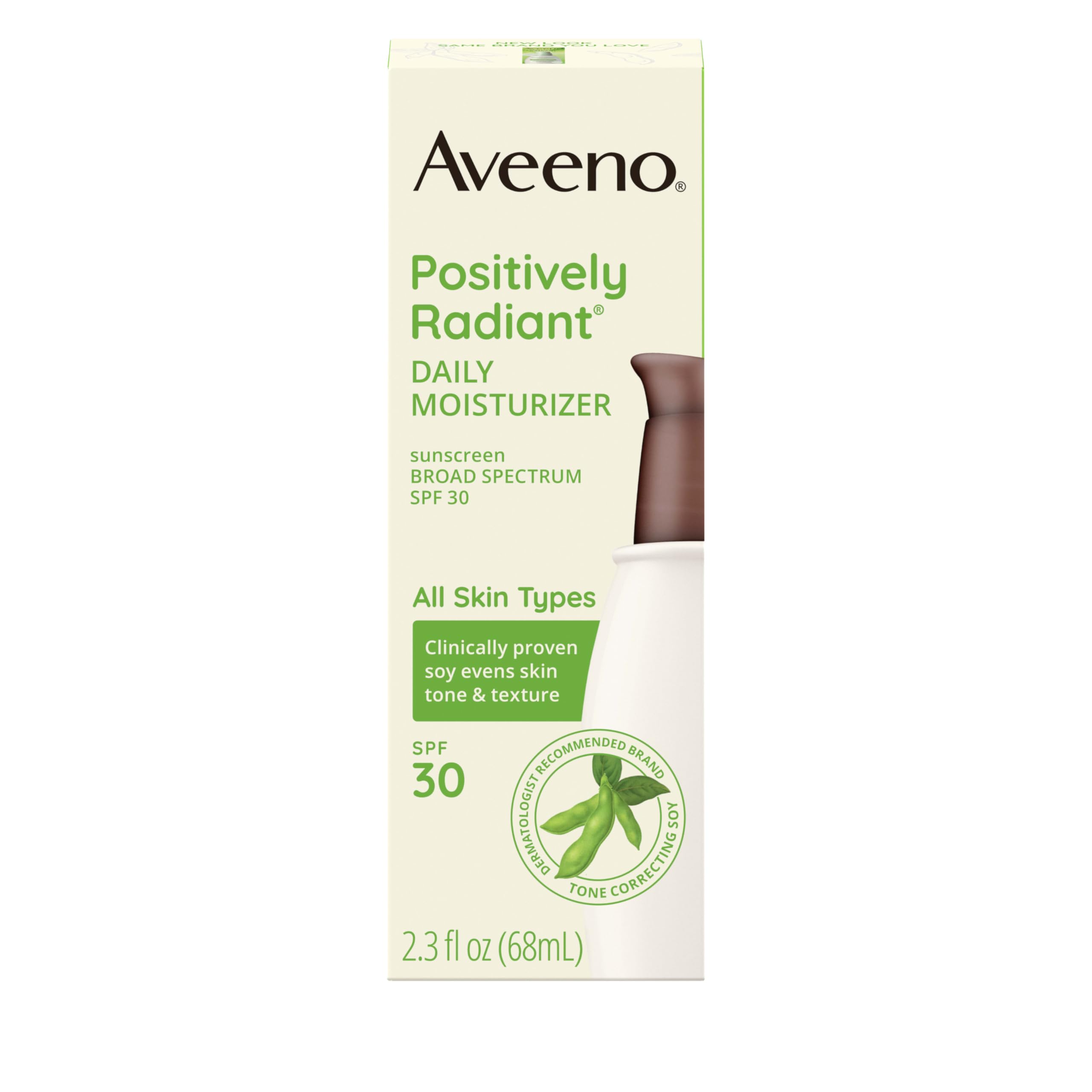 Uso diario bajo maquillaje con Aveeno, base ligera.