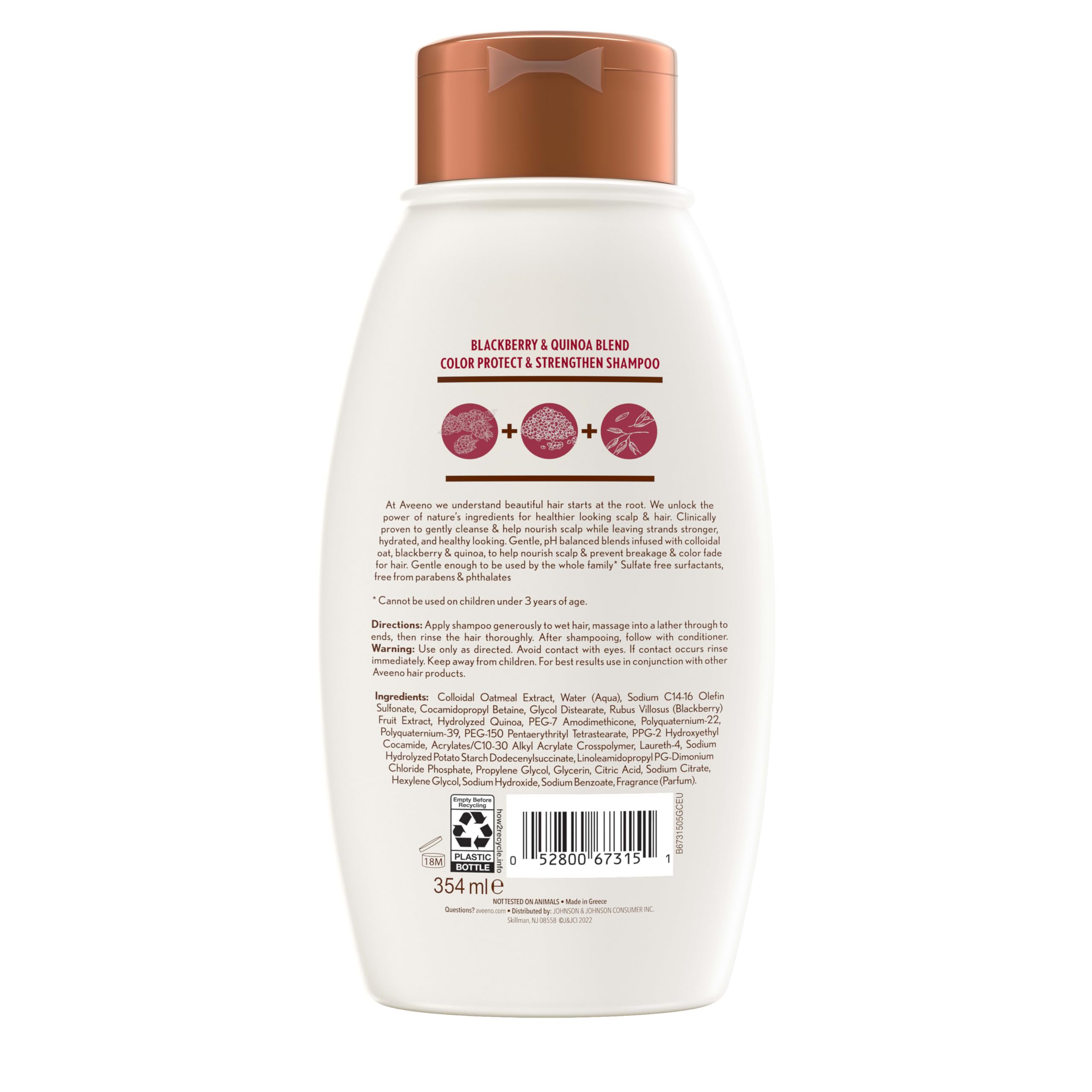 Aveeno uso diario en la ducha para una experiencia suave.