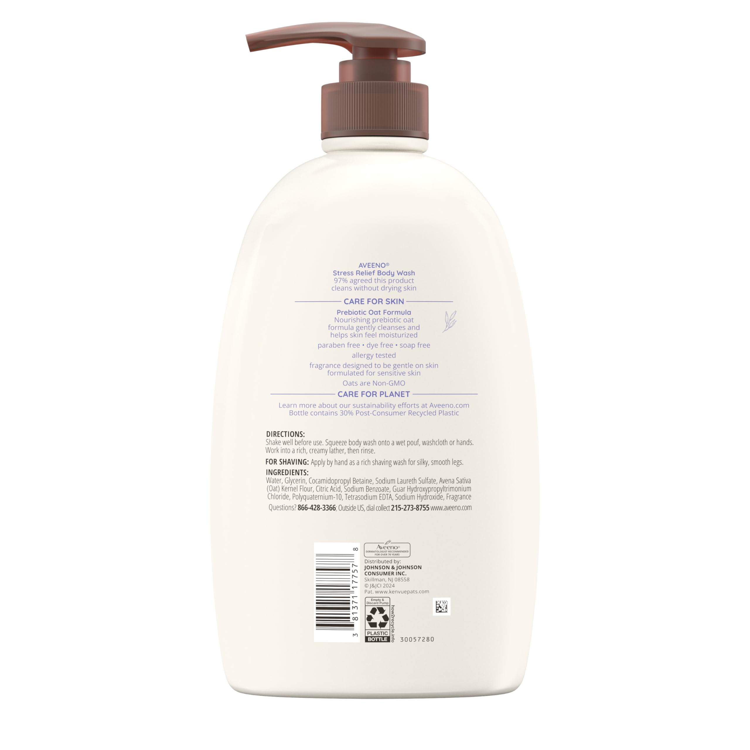 Aveeno uso diario piel sensible: limpieza suave y respetuosa