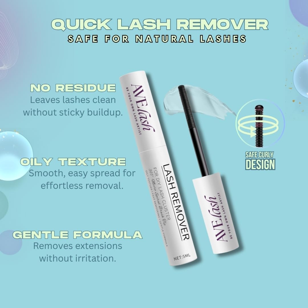 AVELASH waterproof Bond-Seal helps secure clusters during everyday activities.