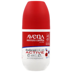 Two-pack display of Avena Instituto Espanol deodorant for extended use
