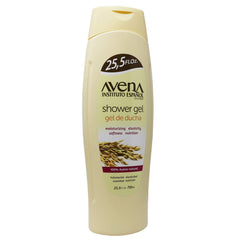 Avena Instituto Espanol Shower Gel lather texture shown for gentle cleansing.