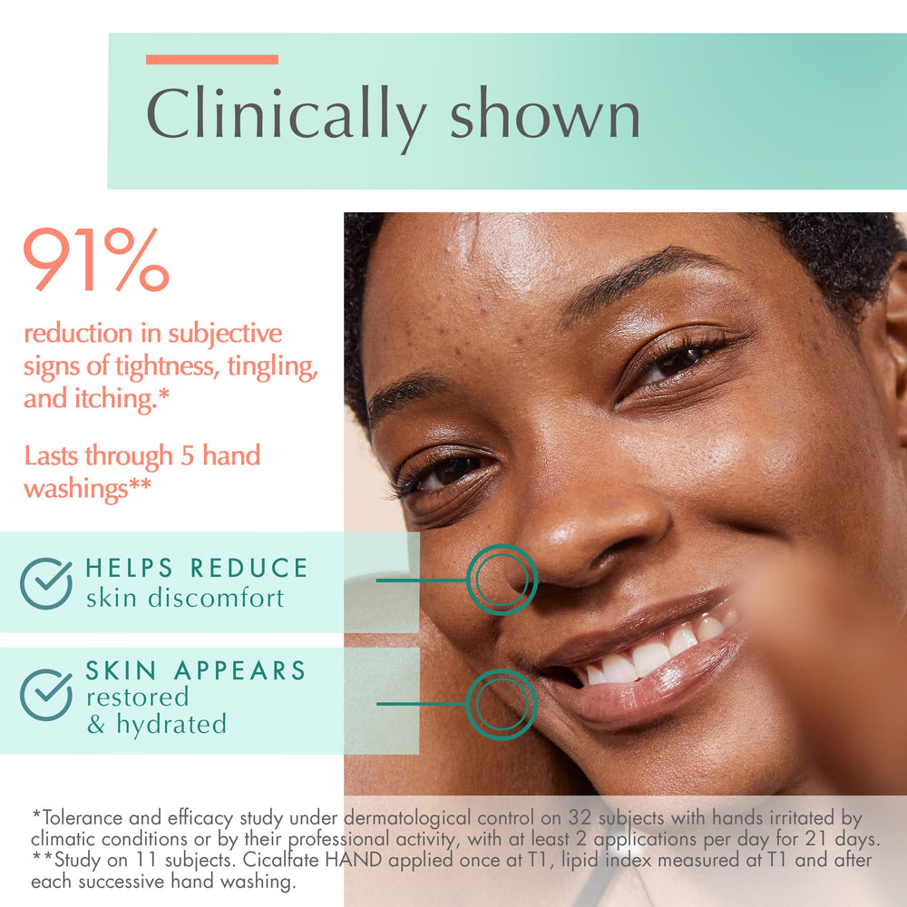 Fragrance-free Avène Cicalfate hand cream suitable for sensitive skin.