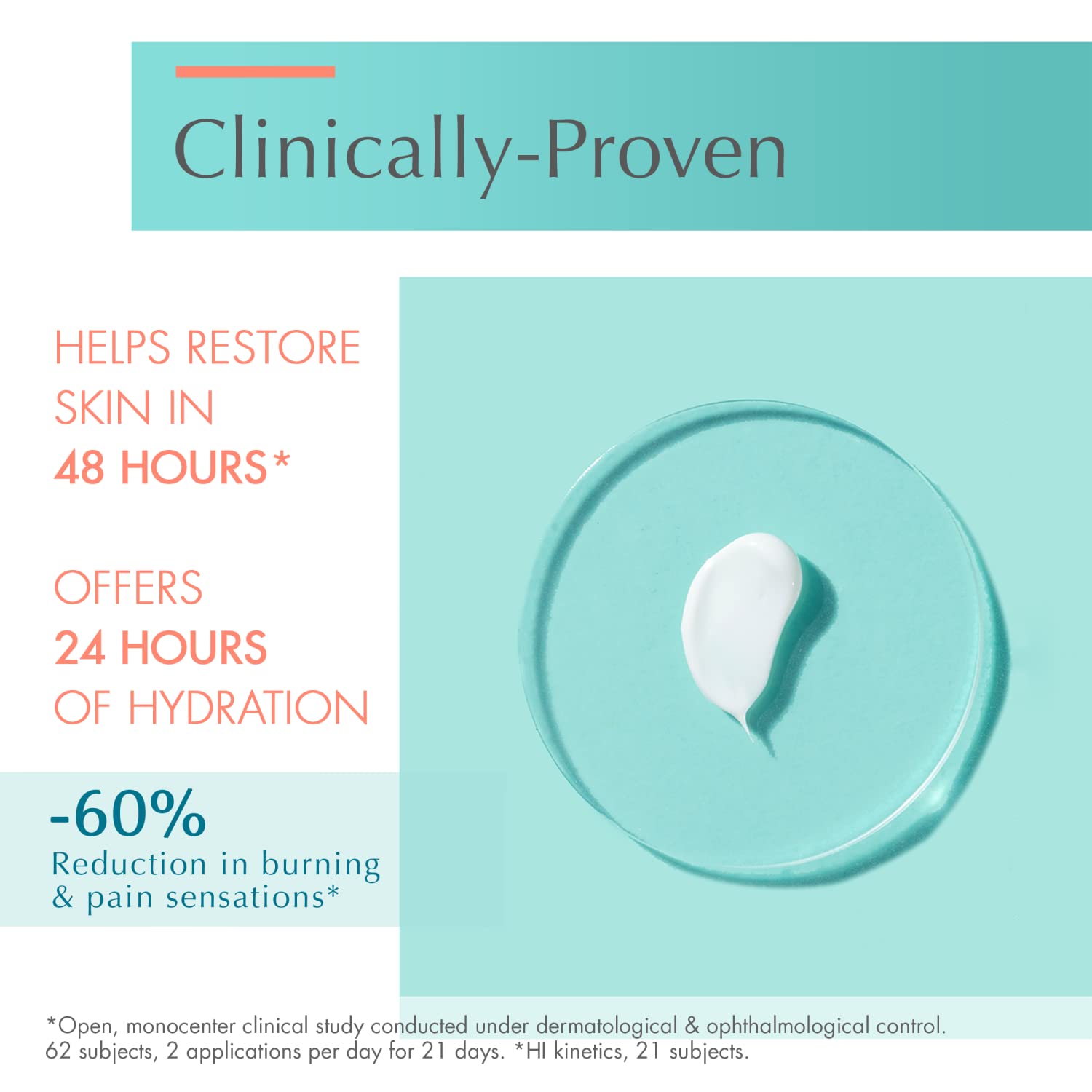 Avène Cicalfate+ emulsion features a light blue tint that blends invisibly.