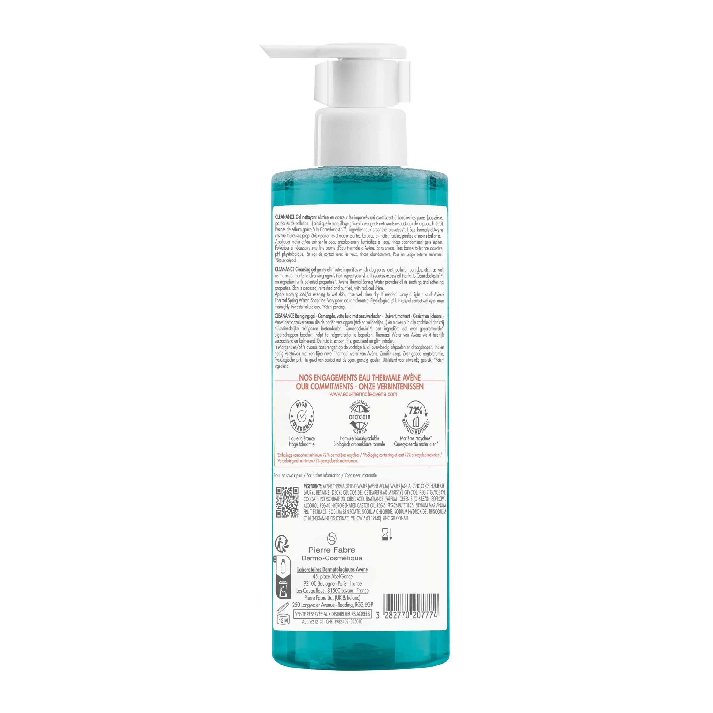 Avène Cleanance Cleansing Gel on a bathroom shelf; dermatologist-recommended daily cleanser