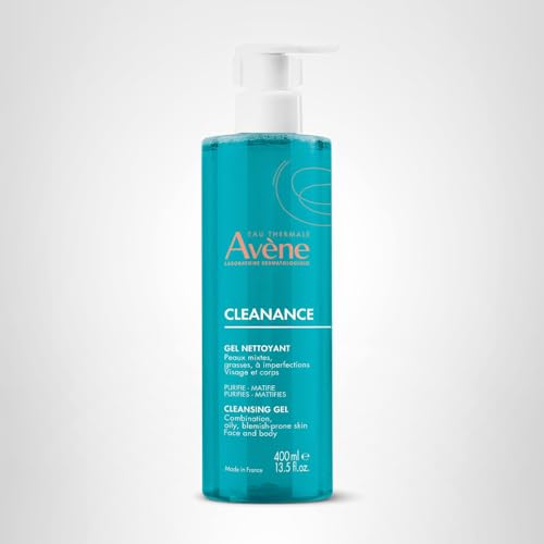 Avène Cleanance Cleansing Gel in spa setting; suitable for face and body