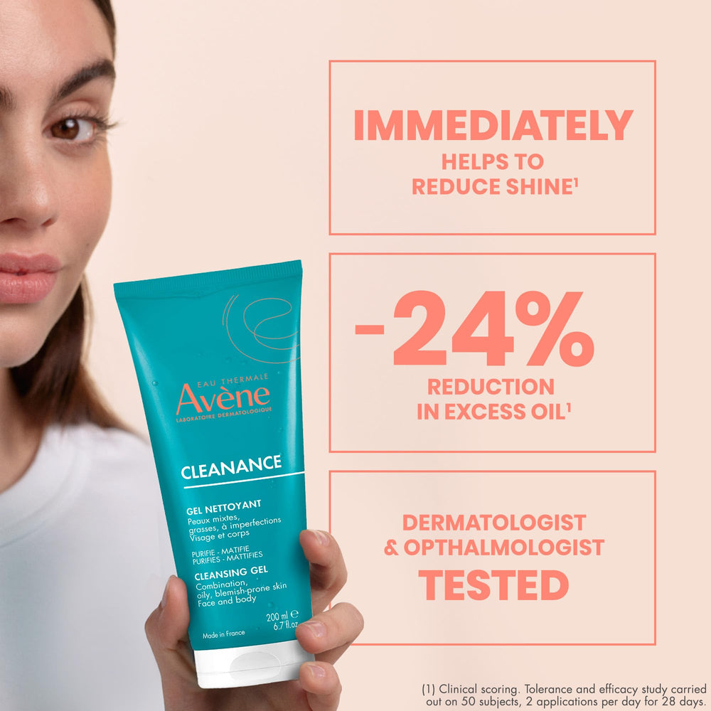 Avène Cleanance Gel used on body for blemish-prone areas