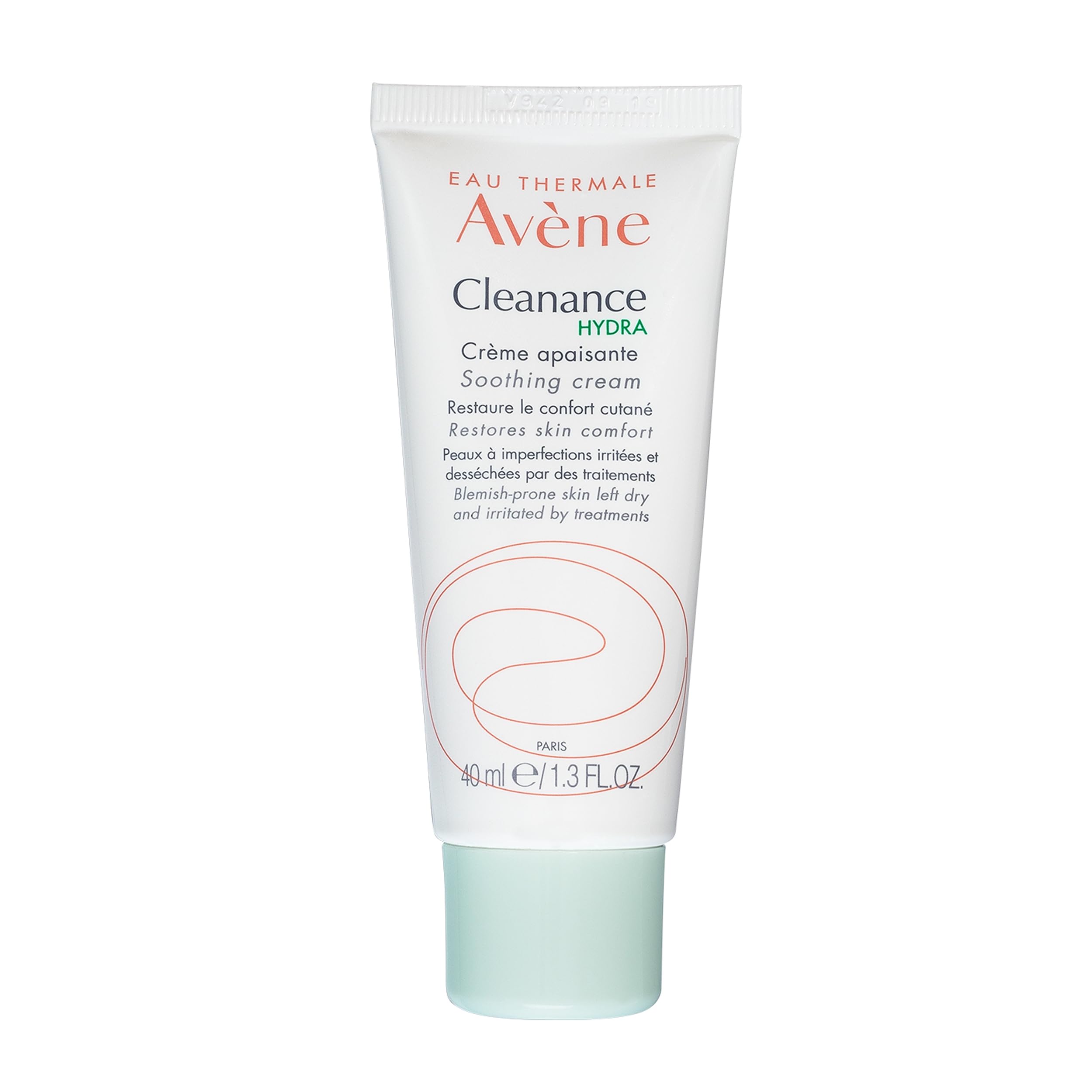 Avène Cleanance HYDRA soothing cream jar close-up for nourished skin after acne treatment