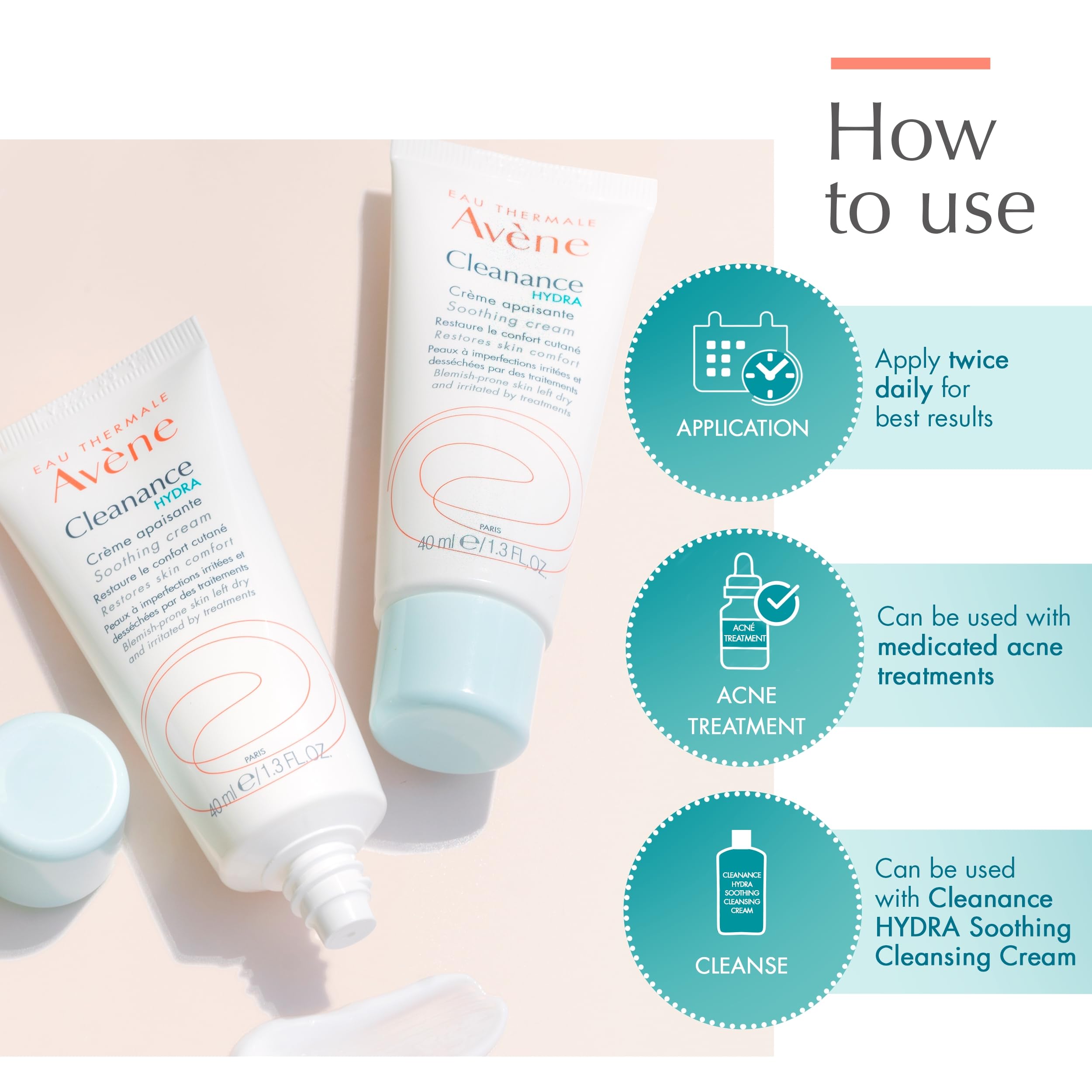 Avène Cleanance HYDRA packaging on shelf communicates premium hydration