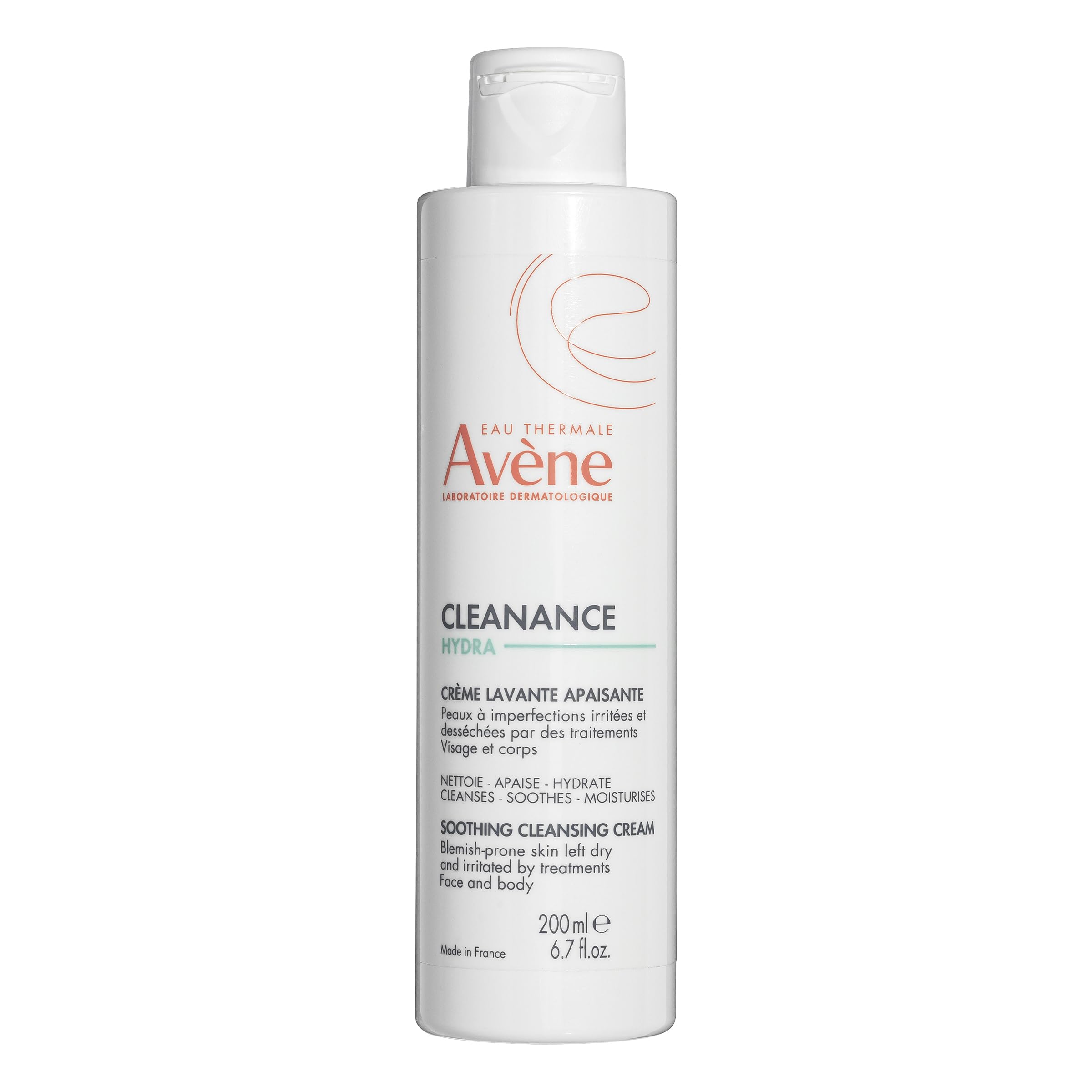 Avène Cleanance HYDRA soothing cleansing cream bottle for gentle acne-prone skin