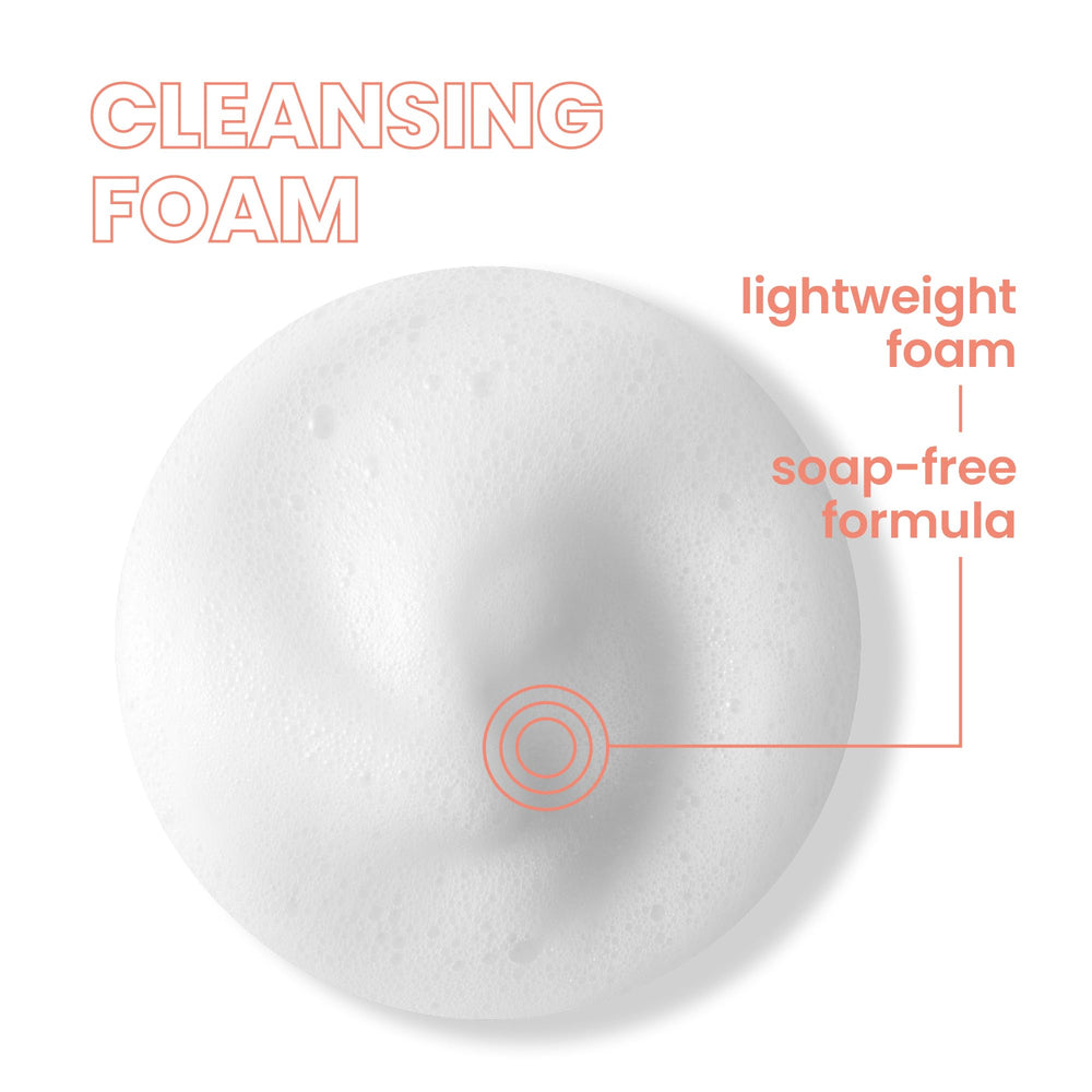 Avène Cleansing Foam makeup-removal demonstrates effective cleansing of makeup and impurities.