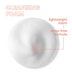 Avène Cleansing Foam makeup-removal demonstrates effective cleansing of makeup and impurities.