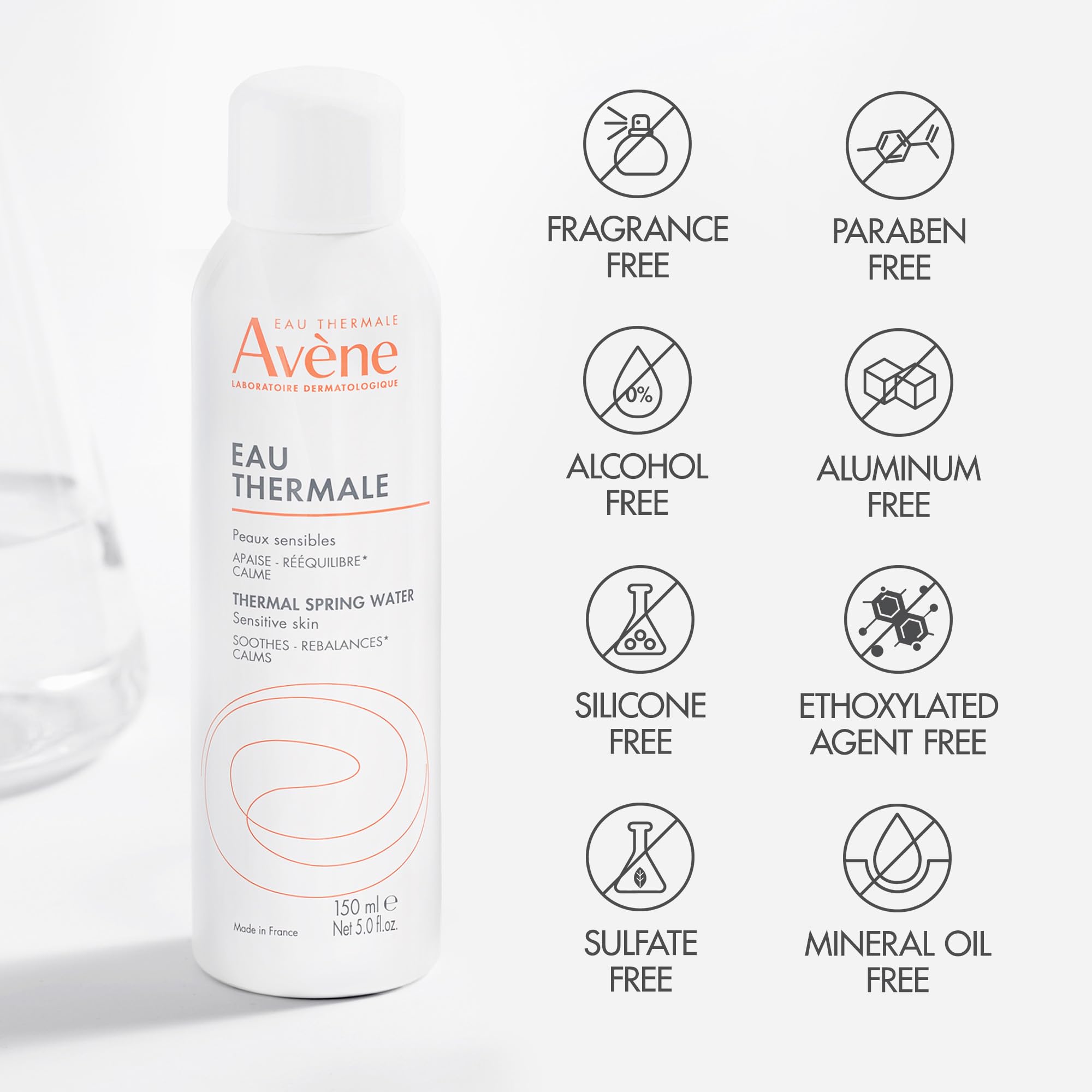 Para niños y adultos: Avène agua termal cuida piel sensible.