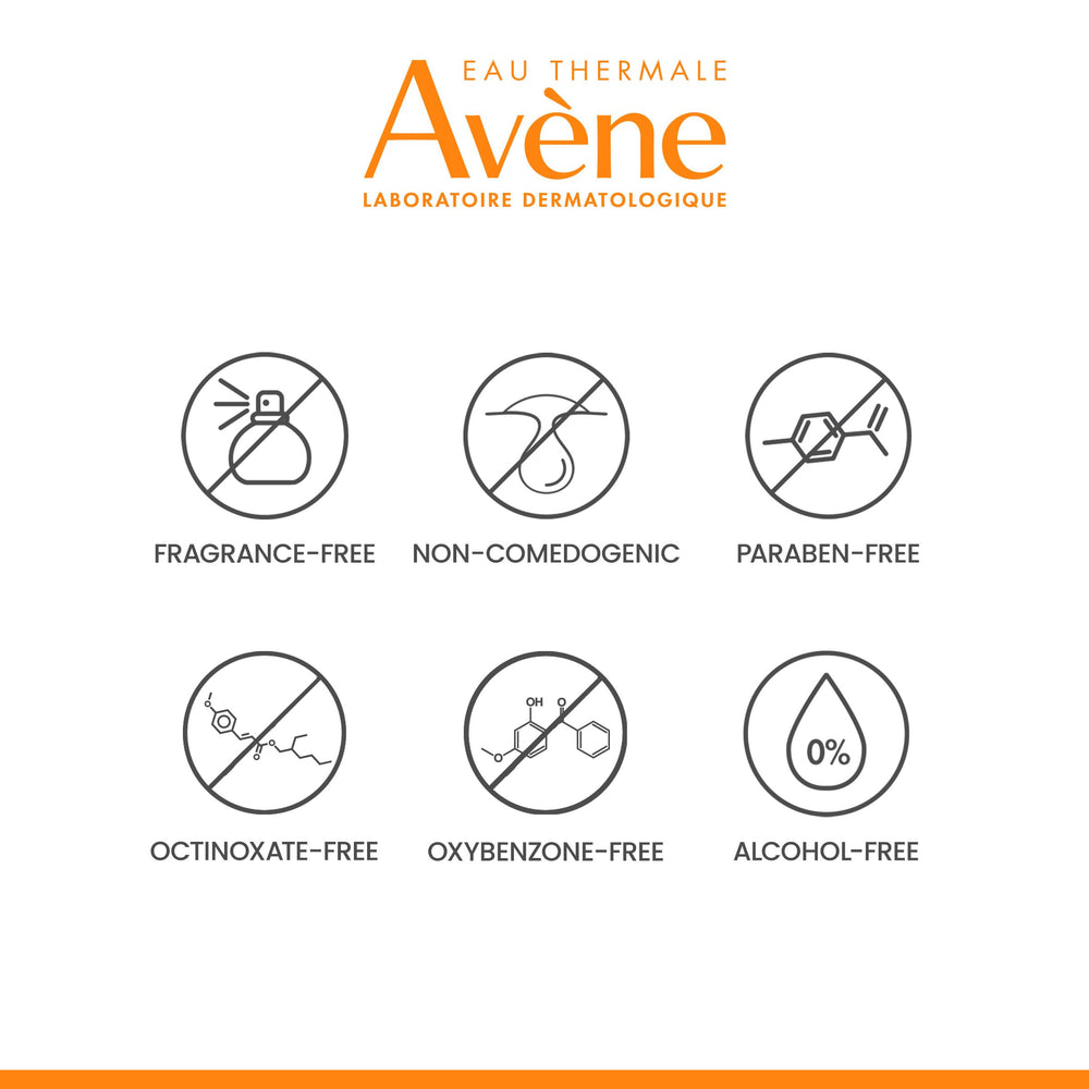 Avène High Protection no spring water claim packaging