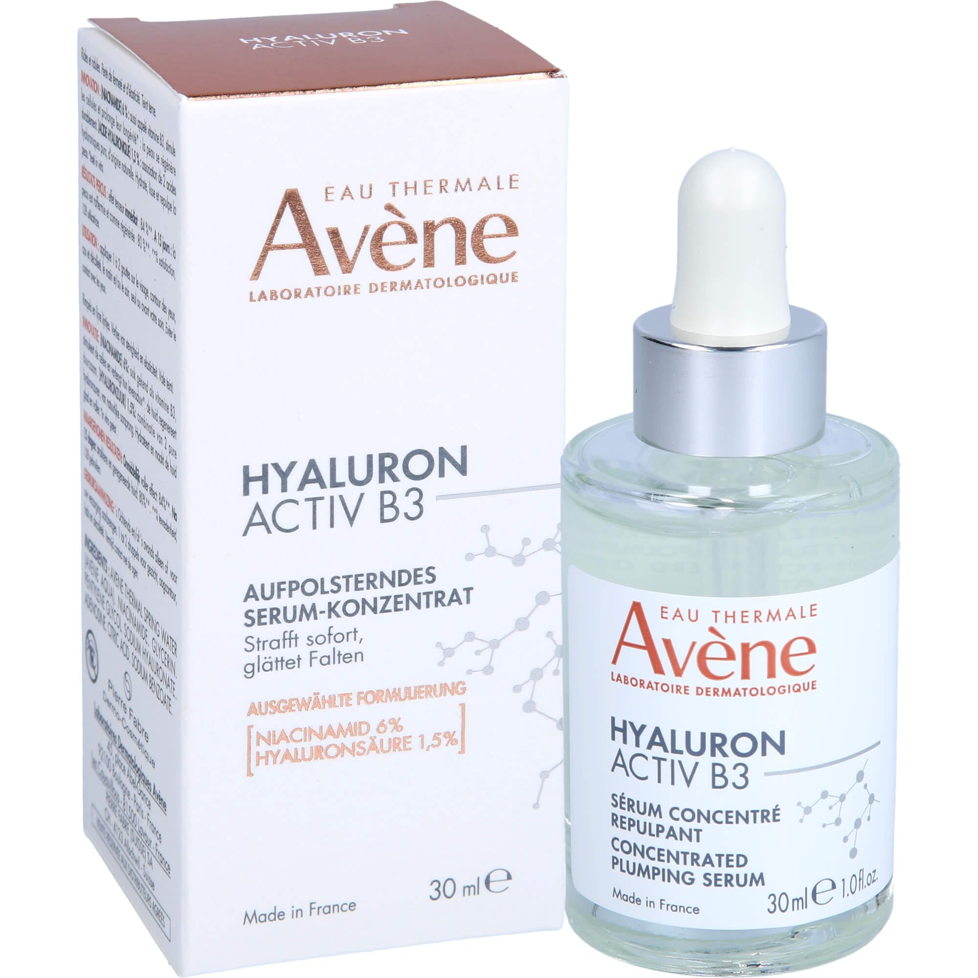Avène Hyaluron ACTIV Serum apply closeup demonstrates effortless glide and hydration.