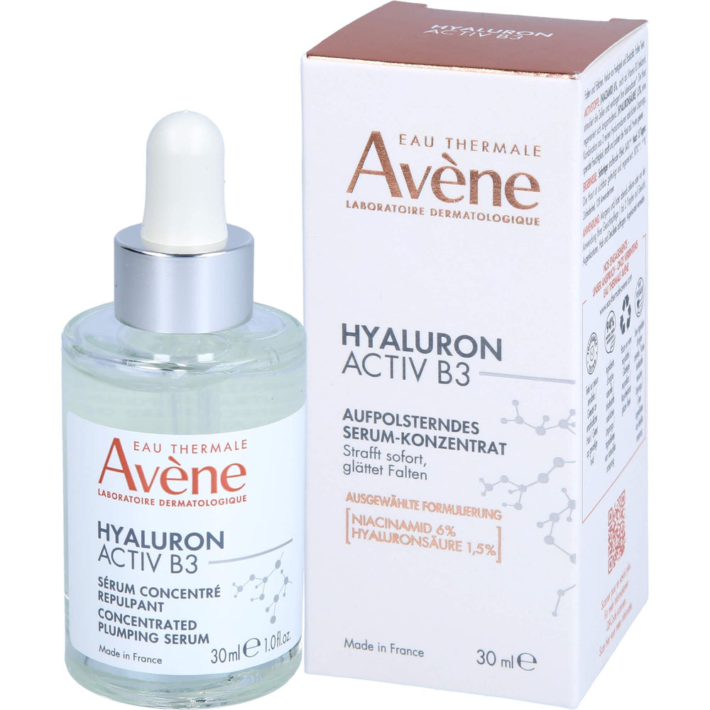 Avène Hyaluron ACTIV Serum texture swirl shows a smooth, quick-absorbing hydration.