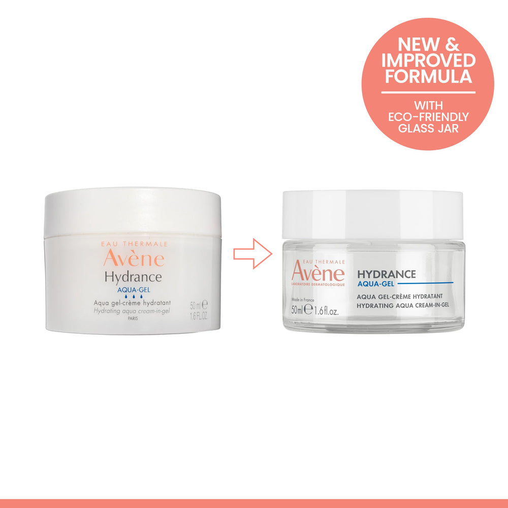 Hyaluronic acid and polysaccharides in Avène Hydrance Aqua-Gel Cream.