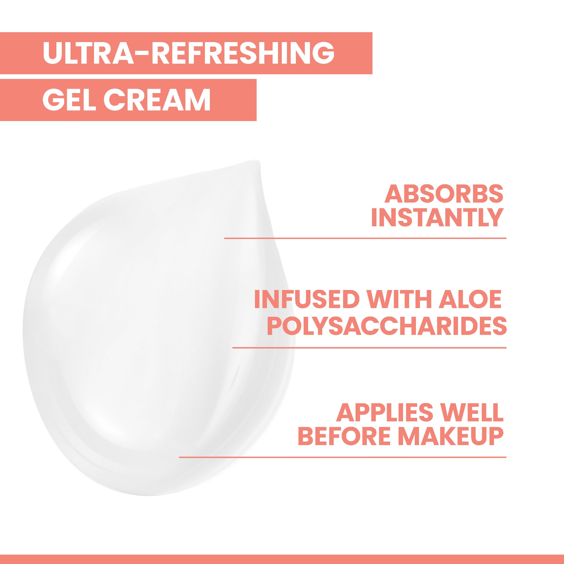 Avène Hydrance Aqua-Gel Cream applied on the cheek for dewy hydration.