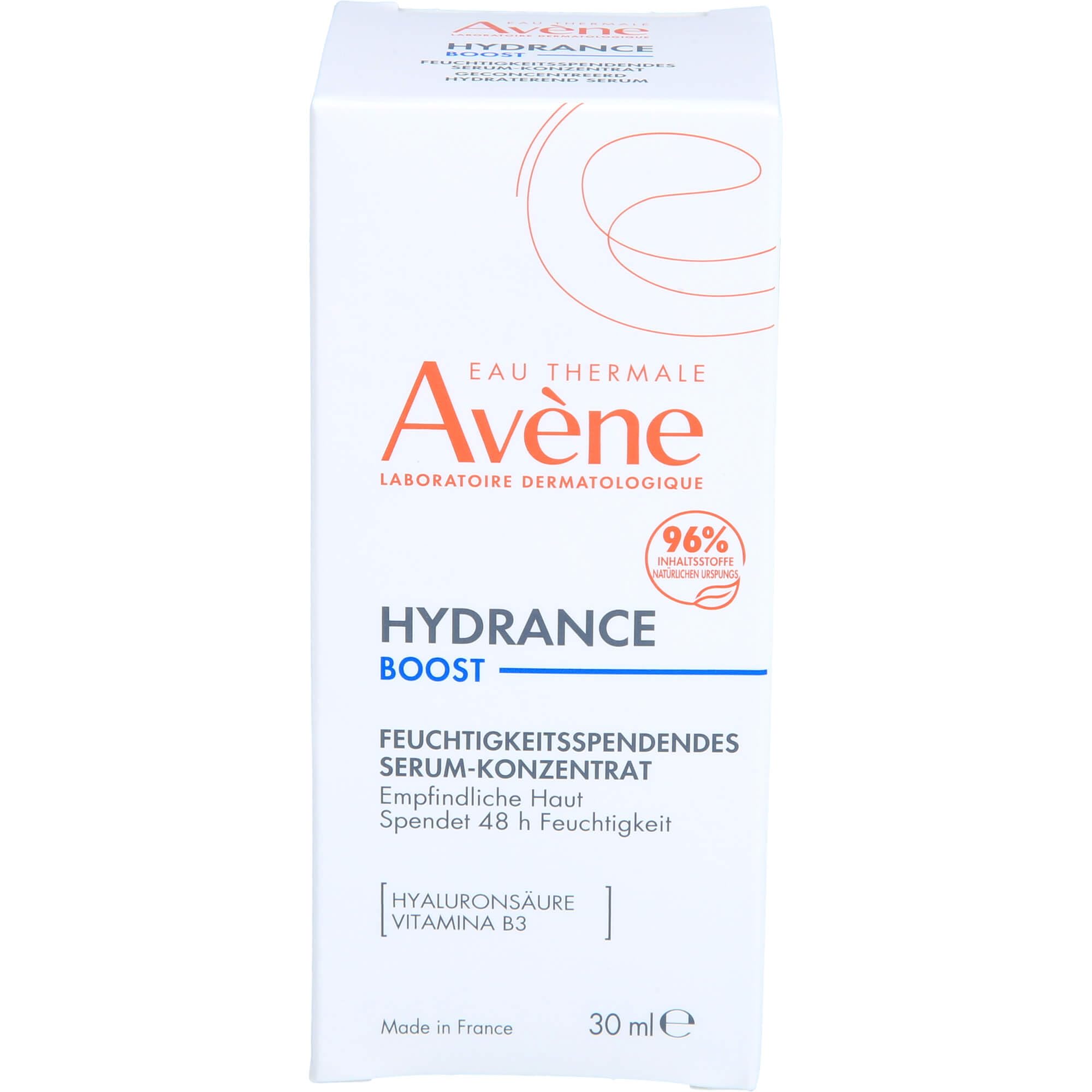 Avène Hydrance Boost Serum bottle demonstrating long-lasting hydration